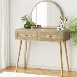 Dressing Table Set Rattan Frances