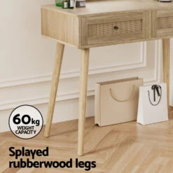 Dressing Table Set Rattan Frances -Home Luxe Store FUR W DRESS01 RAT WD 173841 06