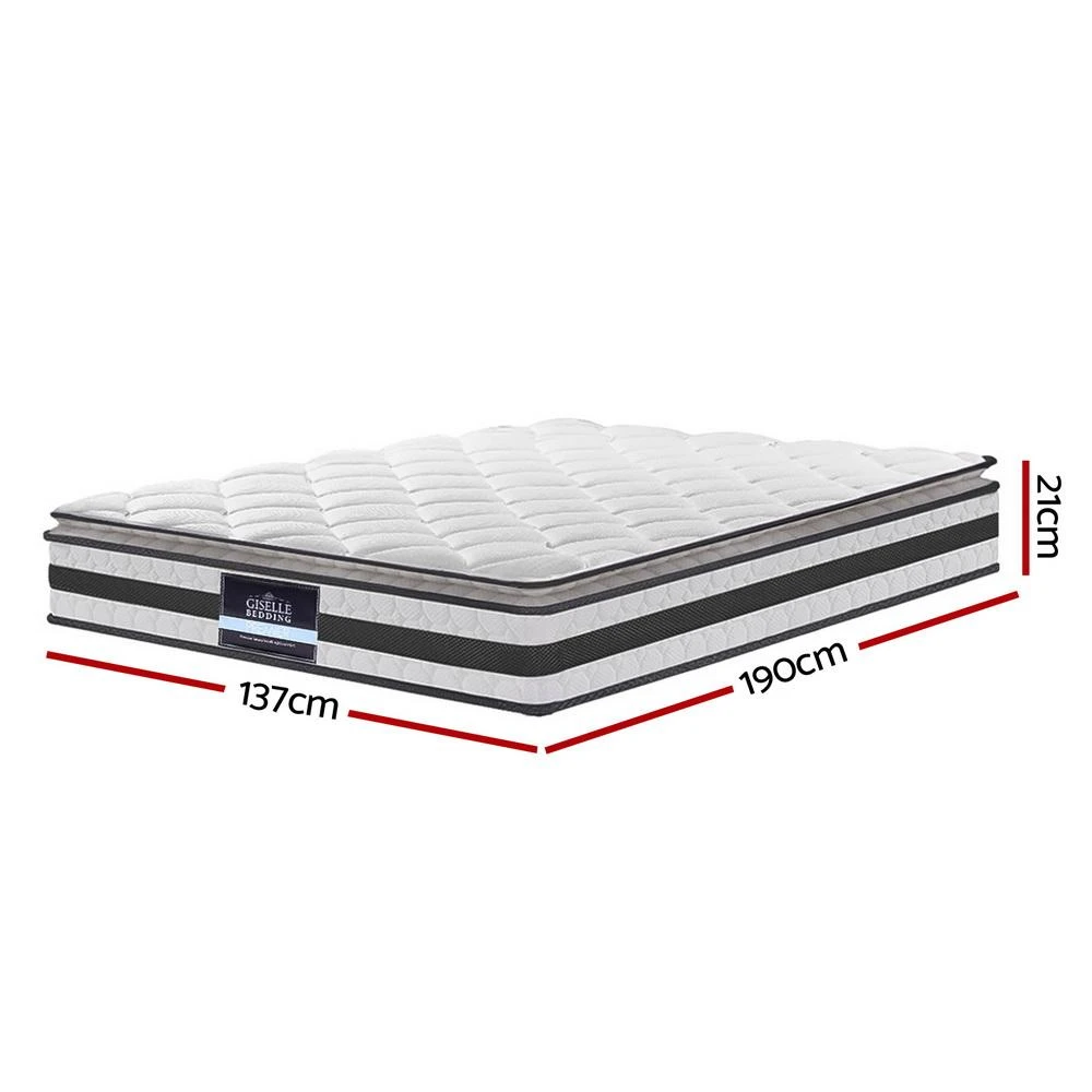Double Package | Wanda LED Bed Black & Normay Series Pillow Top Mattress (Medium Firm) 5 Double Package | Wanda LED Bed Black & Normay Series Pillow Top Mattress (Medium Firm) - Image 5