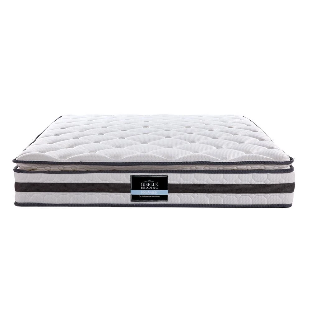 Double Package | Wanda LED Bed Black & Normay Series Pillow Top Mattress (Medium Firm) 10 Double Package | Wanda LED Bed Black & Normay Series Pillow Top Mattress (Medium Firm) - Image 10