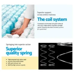 Algarve Euro Top Pocket Spring Mattress 34cm Thick - King Single -Home Luxe Store MATTRESS 0908 KS 202502281448 03