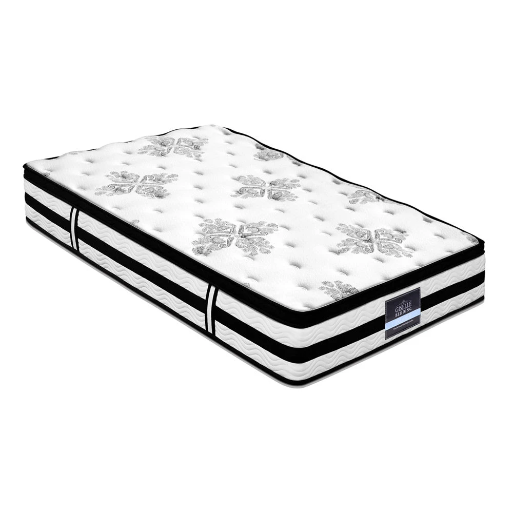 Algarve Euro Top Pocket Spring Mattress 34cm Thick - Single 1 Algarve Euro Top Pocket Spring Mattress 34cm Thick - Single