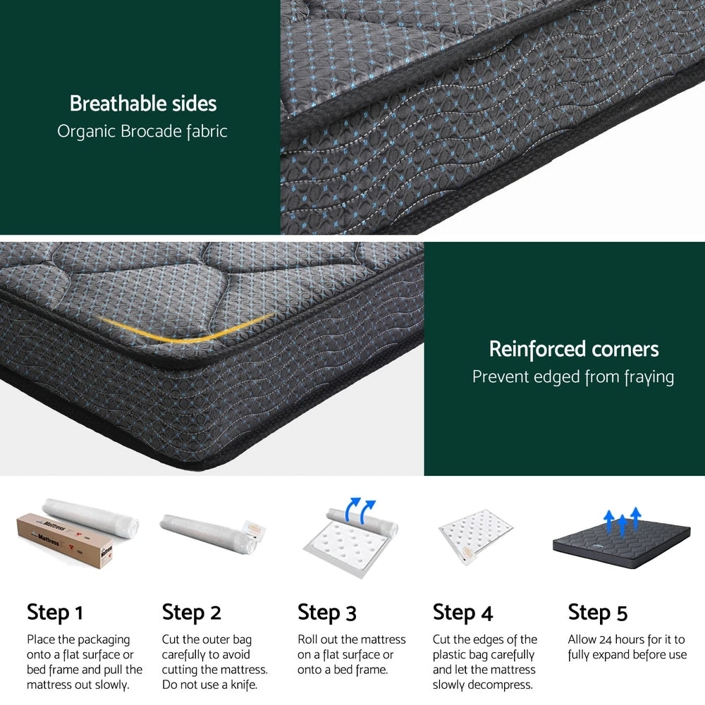 Serena Series Bonnell Spring Mattress 16cm Thick - King 6 Serena Series Bonnell Spring Mattress 16cm Thick - King - Image 6