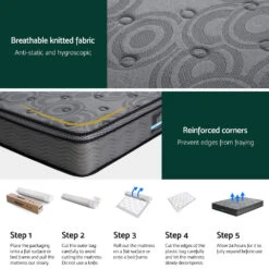 Reverie Series Euro Top Mattress 26cm Thick - Queen -Home Luxe Store MATTRESS B CG26 Q 210020 05