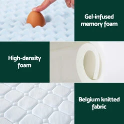 Sorrento Cool Gel Memory Foam Mattress 25cm Thick - Queen -Home Luxe Store MATTRESS B ET Q 191863 05