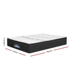Adara Series Super Firm Pocket Spring Mattress 32cm Thick - Double -Home Luxe Store MATTRESS B FIRM32 D 90937 01