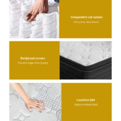 Adara Series Super Firm Pocket Spring Mattress 32cm Thick - Double -Home Luxe Store MATTRESS B FIRM32 D 90937 05