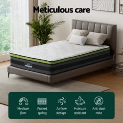 Tiberius Series Cool Gel Mattress 30cm Thick - King Single -Home Luxe Store MATTRESS B GL KS 189521 03
