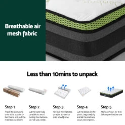 Tiberius Series Cool Gel Mattress 30cm Thick - Single -Home Luxe Store MATTRESS B GL S 189522 05