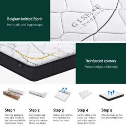 Glay Bonnell Spring Mattress 16cm Thick - King -Home Luxe Store MATTRESS B GLAY K 202505201614 05