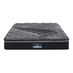 Queen Ultra Package | Henley LED Bed Black, 2 X LED Bedside Tables, Alanya Euro Top Pocket Spring Mattress, Pillowtop Mattress Topper & 4 X Pillows -Home Luxe Store MATTRESS BLACK QUEEN 02