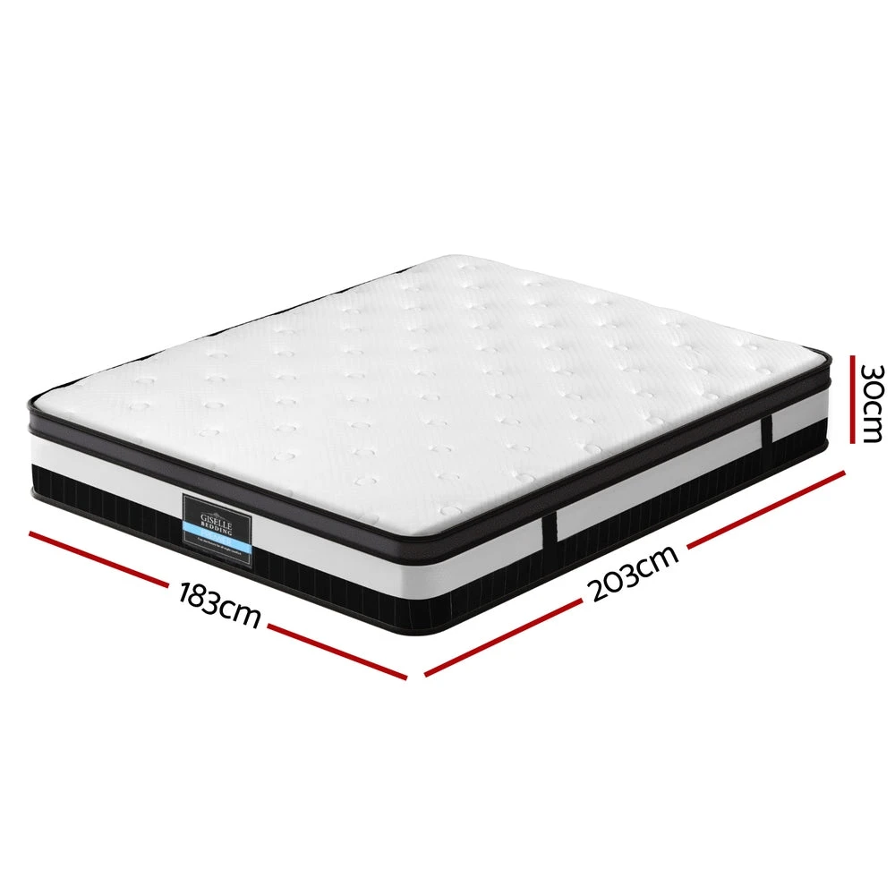 Breeze Euro Top Pocket Spring Mattress 30cm Thick - King 2 Breeze Euro Top Pocket Spring Mattress 30cm Thick - King - Image 2