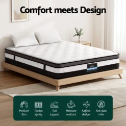 Breeze Euro Top Pocket Spring Mattress 30cm Thick - King 10 Breeze Euro Top Pocket Spring Mattress 30cm Thick - King -Home Luxe Store MATTRESS E PT 30 K 202504171804 03