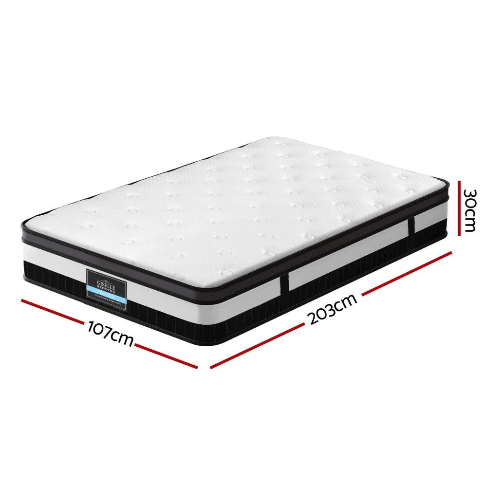 Breeze Euro Top Pocket Spring Mattress 30cm Thick - King Single 2 Breeze Euro Top Pocket Spring Mattress 30cm Thick - King Single - Image 2