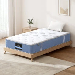 Snow Series Euro Top Bamboo Fibre Mattress 25cm Thick - King Single -Home Luxe Store MATTRESS E SNOW 25 KS 202505201616 06