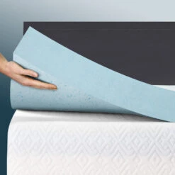 Memory Foam Mattress Topper Cool Gel 5cm King Single -Home Luxe Store MATTRESS TOP C GEL 5 KS 217073 06