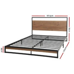 Stockton King Bed Frame -Home Luxe Store MBED C DANE K BK AB 21383 02