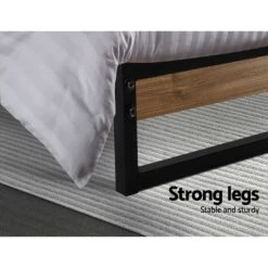 Stockton King Single Bed Frame -Home Luxe Store MBED C DANE KS BK 21384 06