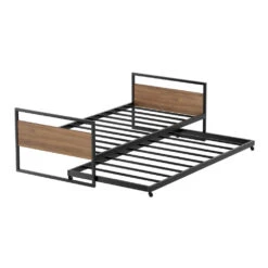 Trundle Single Bed Frame -Home Luxe Store MBED C DEAN S BK AB 91803 00