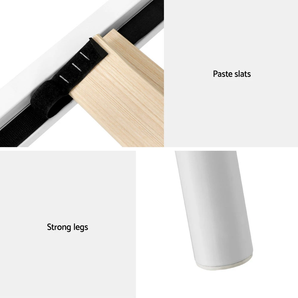 Provincial Style Double Bed Frame White 6 Provincial Style Double Bed Frame White - Image 6