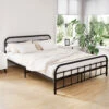 Leo Metal Queen Bed Frame Black