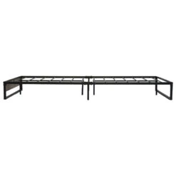 Oslo Metal & Wood Double Bed Frame -Home Luxe Store MBED C OSLO D BK 21387 02