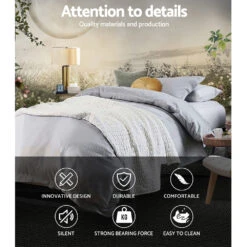 Oslo Metal & Wood King Single Bed Frame -Home Luxe Store MBED C OSLO KS BK 21389 03