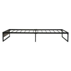Oslo Metal & Wood Single Bed Frame -Home Luxe Store MBED C OSLO S BK 21391 02