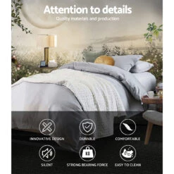 Oslo Metal & Wood Single Bed Frame -Home Luxe Store MBED C OSLO S BK 21391 03