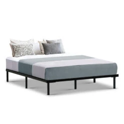 Basic Series Metal Queen Bed Frame Black -Home Luxe Store MBED C TED Q BK 21632 00