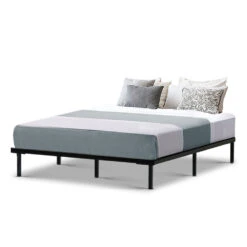 Basic Series Metal Queen Bed Frame Black -Home Luxe Store MBED C TED Q BK 21632 02