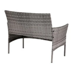4 Seater Outdoor Sofa Set Wicker Setting Table Chair Furniture Grey -Home Luxe Store ODF B PATIO 17007 GR AB 160046 02