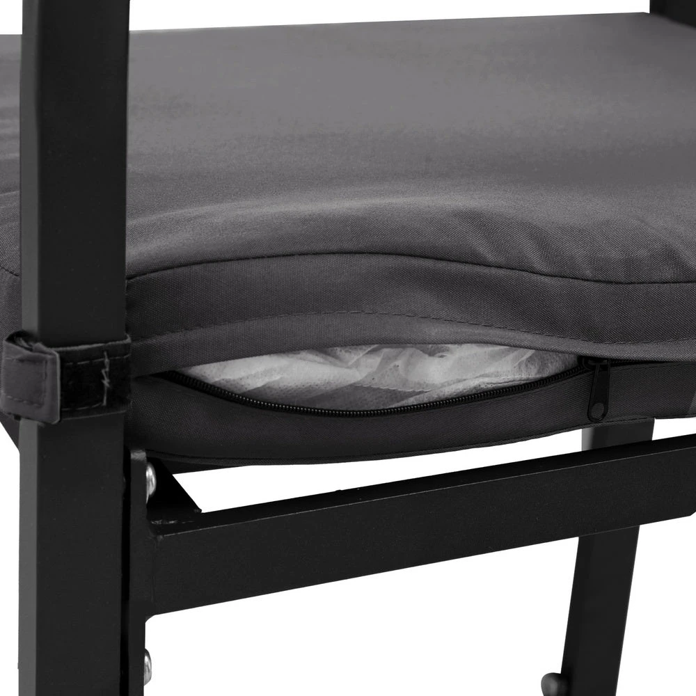 5 Piece Aluminium Outdoor Bar Set - Dark Grey 5 5 Piece Aluminium Outdoor Bar Set - Dark Grey - Image 5