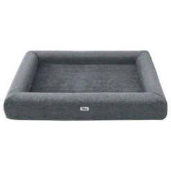 90CM Calming Egg Crate Foam Pet Bed With Washable Cover - Grey 9 90CM Calming Egg Crate Foam Pet Bed With Washable Cover - Grey -Home Luxe Store PET BED CUSHION M90 GR 191870 02