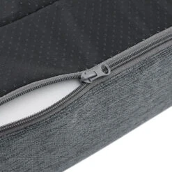 90CM Calming Egg Crate Foam Pet Bed With Washable Cover - Grey 11 90CM Calming Egg Crate Foam Pet Bed With Washable Cover - Grey -Home Luxe Store PET BED CUSHION M90 GR 191870 04