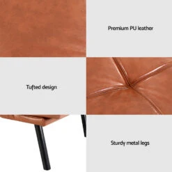 3-Seater Split Back PU Leather Sofa Bed – Brown -Home Luxe Store SBED J 01 LEA BR AB 202506191531 05