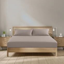 Royal Comfort 1500 Thread Count Cotton Rich Sheet Set 3 Piece Ultra Soft Bedding Double Stone