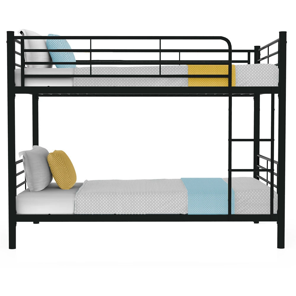 2-in-1 King Single Metal Bunk Bed Frame - Dark Matte Grey 1 2-in-1 King Single Metal Bunk Bed Frame - Dark Matte Grey