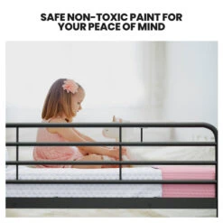 2-in-1 King Single Metal Bunk Bed Frame - Dark Matte Grey 11 2-in-1 King Single Metal Bunk Bed Frame - Dark Matte Grey -Home Luxe Store V219 BEDBBSKS02MA 202504161229 04