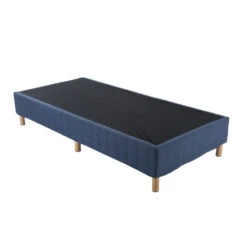 Single Metal Bed Frame Mattress Foundation - Blue -Home Luxe Store V264 BFS 207F BLU SL 1 54139 02