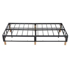 Single Metal Bed Frame Mattress Foundation - Blue -Home Luxe Store V264 BFS 207F BLU SL 1 54139 03