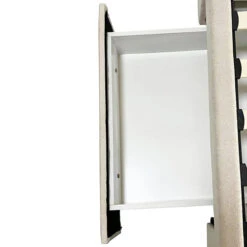 Alexa King Size Bed Frame With High Headboard & 4 Storage Drawers – Beige -Home Luxe Store V43 BED ALEX KBG 204504 05