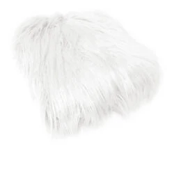 Mia Luxury Long Hair Faux Fur Throw Rug 127 X 152 Cm White