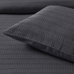 Bianca Kahlani Charcoal Waffle Quilt Cover Set Single 8 Bianca Kahlani Charcoal Waffle Quilt Cover Set Single -Home Luxe Store V442 BCA QUILTCS KAHLANI CHARCOAL SB 202505231011 03