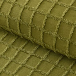 Vintage Design Homewares Parquet Cacti Green Cotton Quilt Cover Set Double -Home Luxe Store V442 HIN QUILTCS PARQUET CACTIGREEN DS 195472 02