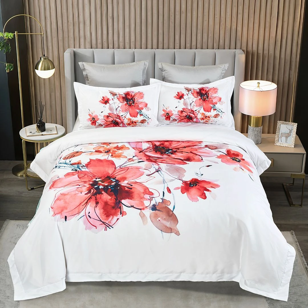 Lulani Floral Quilt Cover Set - Queen Size 1 Lulani Floral Quilt Cover Set - Queen Size