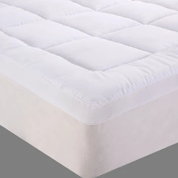 Bamboo Cotton Fitted Mattress Topper Queen 1 Bamboo Cotton Fitted Mattress Topper Queen