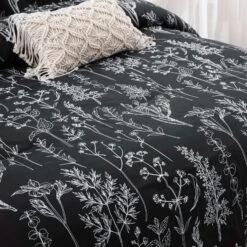 Floral Leaves Comforter Set, Queen Size, Microfiber Quilted Bedding With Pillowcase -Home Luxe Store V745 MAB010296AG3 191363 03