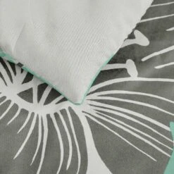 Floral Comforter Set, King Size, Green Floral 3-Piece Bedding, Lightweight Microfiber -Home Luxe Store V745 MAB010684AJ3 191325 07