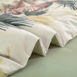 Soft Floral Leaf Comforter Set, King Size, Warm Quilted Bedding With Pillowcases -Home Luxe Store V745 MAB010936AJ3 191342 10